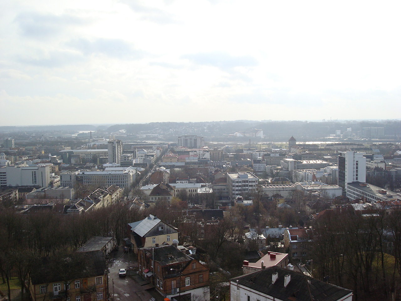 Panoramic view of Kaunas city